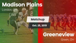 Matchup: Madison Plains vs. Greeneview  2019
