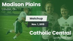 Matchup: Madison Plains vs. Catholic Central  2019