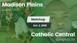 Matchup: Madison Plains vs. Catholic Central  2020
