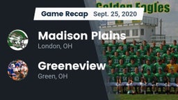Recap: Madison Plains  vs. Greeneview  2020