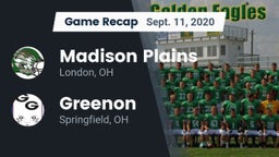 Recap: Madison Plains  vs. Greenon  2020