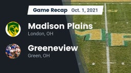 Recap: Madison Plains  vs. Greeneview  2021