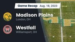 Recap: Madison Plains  vs. Westfall  2023