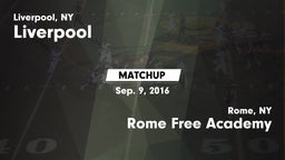 Matchup: Liverpool vs. Rome Free Academy  2016