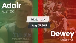 Matchup: Adair vs. Dewey  2017