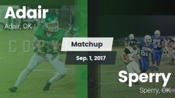 Matchup: Adair vs. Sperry  2017