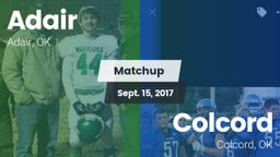 Matchup: Adair vs. Colcord  2017