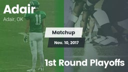 Matchup: Adair vs. 1st Round Playoffs 2017