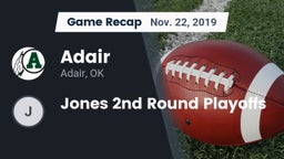 Recap: Adair  vs. Jones  2nd Round Playoffs 2019