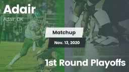 Matchup: Adair vs. 1st Round Playoffs 2020