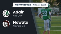 Recap: Adair  vs. Nowata  2023