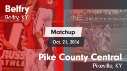 Matchup: Belfry vs. Pike County Central  2016
