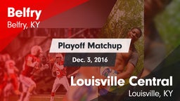 Matchup: Belfry vs. Louisville Central  2016