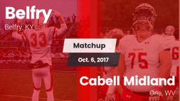 Matchup: Belfry vs. Cabell Midland  2017