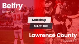 Matchup: Belfry vs. Lawrence County  2018