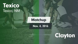 Matchup: Texico vs. Clayton 2016