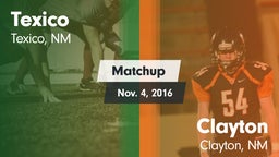 Matchup: Texico vs. Clayton  2016
