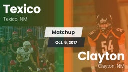 Matchup: Texico vs. Clayton  2017