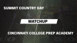 Matchup: Summit Country Day vs. Cincinnati College Prep Academy  2016