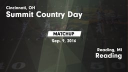 Matchup: Summit Country Day vs. Reading  2016
