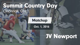 Matchup: Summit Country Day vs. JV Newport  2016