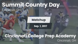 Matchup: Summit Country Day vs. Cincinnati College Prep Academy  2017