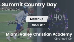 Matchup: Summit Country Day vs. Miami Valley Christian Academy 2017