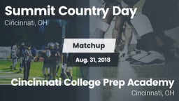Matchup: Summit Country Day vs. Cincinnati College Prep Academy  2018