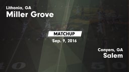 Matchup: Miller Grove vs. Salem  2016