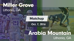 Matchup: Miller Grove vs. Arabia Mountain  2016