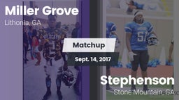 Matchup: Miller Grove High vs. Stephenson  2017