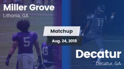 Matchup: Miller Grove High vs. Decatur  2018