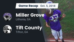 Recap: Miller Grove  vs. Tift County  2018
