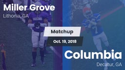 Matchup: Miller Grove High vs. Columbia  2018