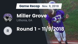 Recap: Miller Grove  vs. Round 1 - 11/9/2018 2018