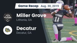 Recap: Miller Grove  vs. Decatur  2019