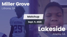 Matchup: Miller Grove High vs. Lakeside  2020