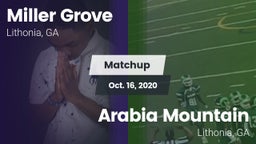 Matchup: Miller Grove High vs. Arabia Mountain  2020