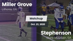 Matchup: Miller Grove High vs. Stephenson  2020