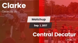 Matchup: Clarke vs. Central Decatur  2017