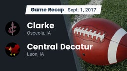 Recap: Clarke  vs. Central Decatur  2017