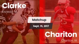 Matchup: Clarke vs. Chariton  2017