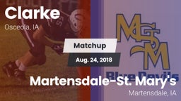 Matchup: Clarke vs. Martensdale-St. Mary's  2018