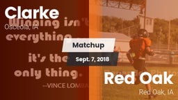 Matchup: Clarke vs. Red Oak  2018