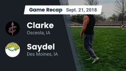 Recap: Clarke  vs. Saydel  2018