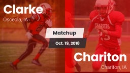 Matchup: Clarke vs. Chariton  2018