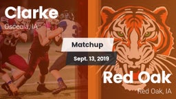 Matchup: Clarke vs. Red Oak  2019