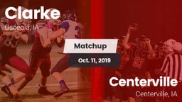 Matchup: Clarke vs. Centerville  2019