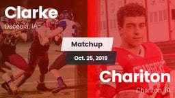 Matchup: Clarke vs. Chariton  2019