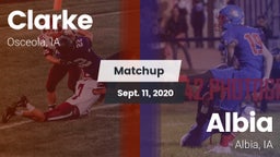Matchup: Clarke vs. Albia  2020